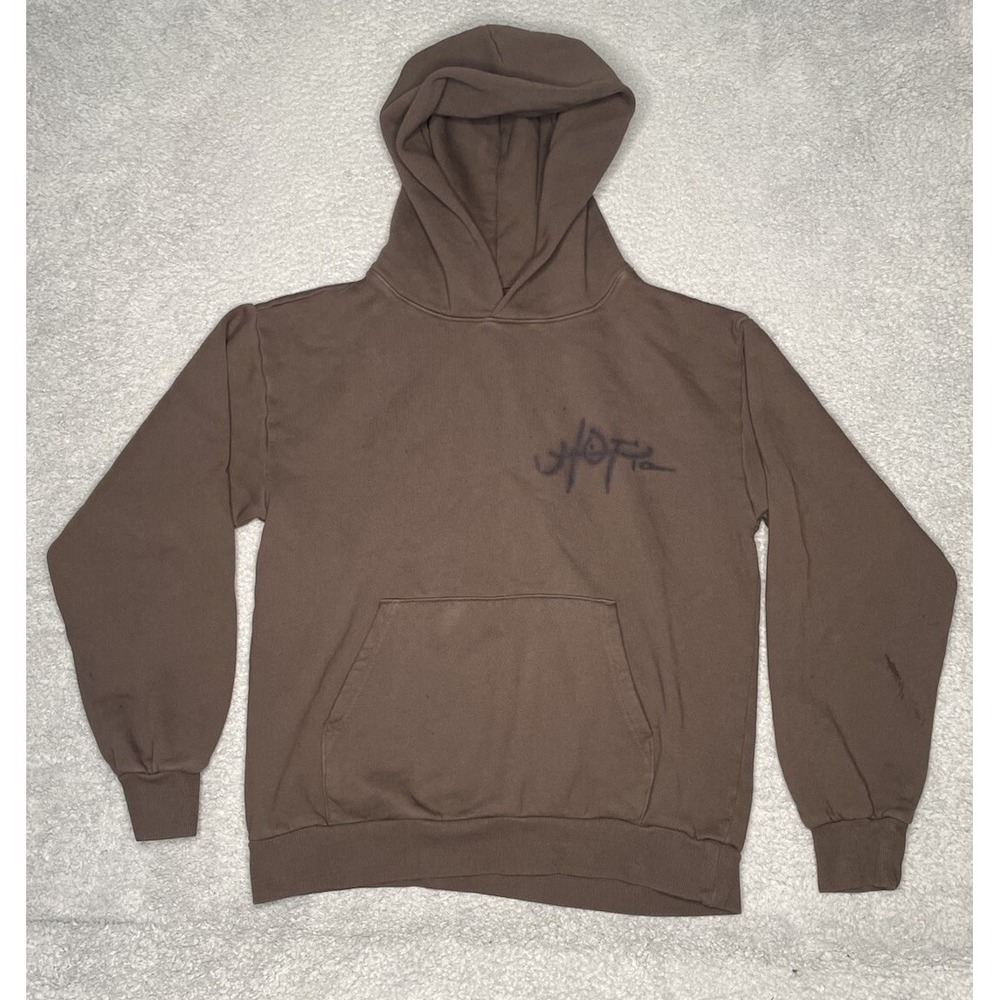 Travis Scott Utopia A2 Hoodie Adult Large Sweatshirt Brown‎ Pullover Concert Rap